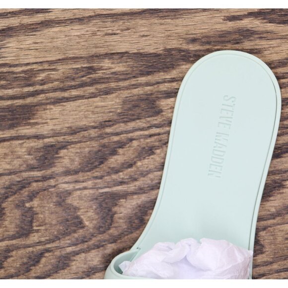 NWT Steve Madden Womens Jellie Jelly Slide Sandal JELL03S1 Light Green 7M - Picture 12 of 13